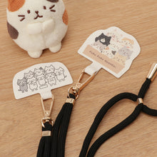 ふくふくにゃんこスマホストラップ