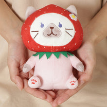 ふくふくにゃんこ いちごおすわりマスコット