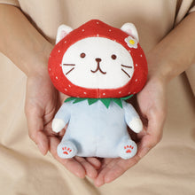 ふくふくにゃんこ いちごおすわりマスコット