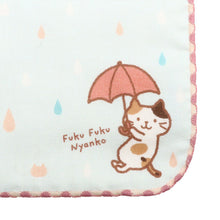 ふくふくにゃんこ ガーゼミニタオル