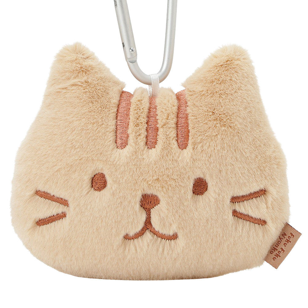 ふくふくにゃんこ ブラウンフェイスポーチ – HAPiNS online shop