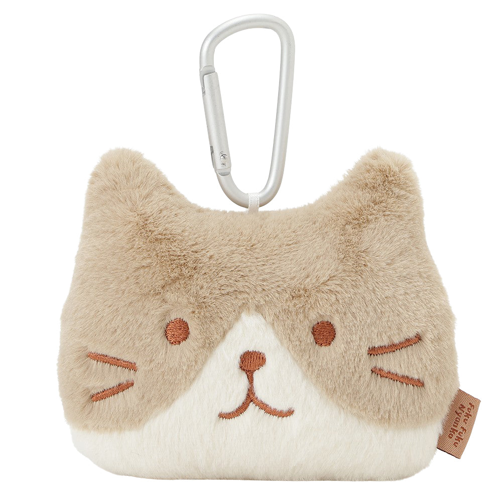 ふくふくにゃんこ ブラウンフェイスポーチ – HAPiNS online shop