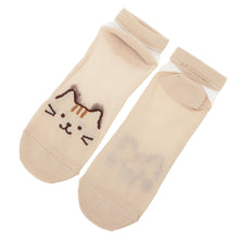  ふくふくにゃんこ シースルー ソックス
