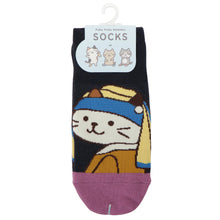  ふくふくにゃんこ 絵画 ソックス
