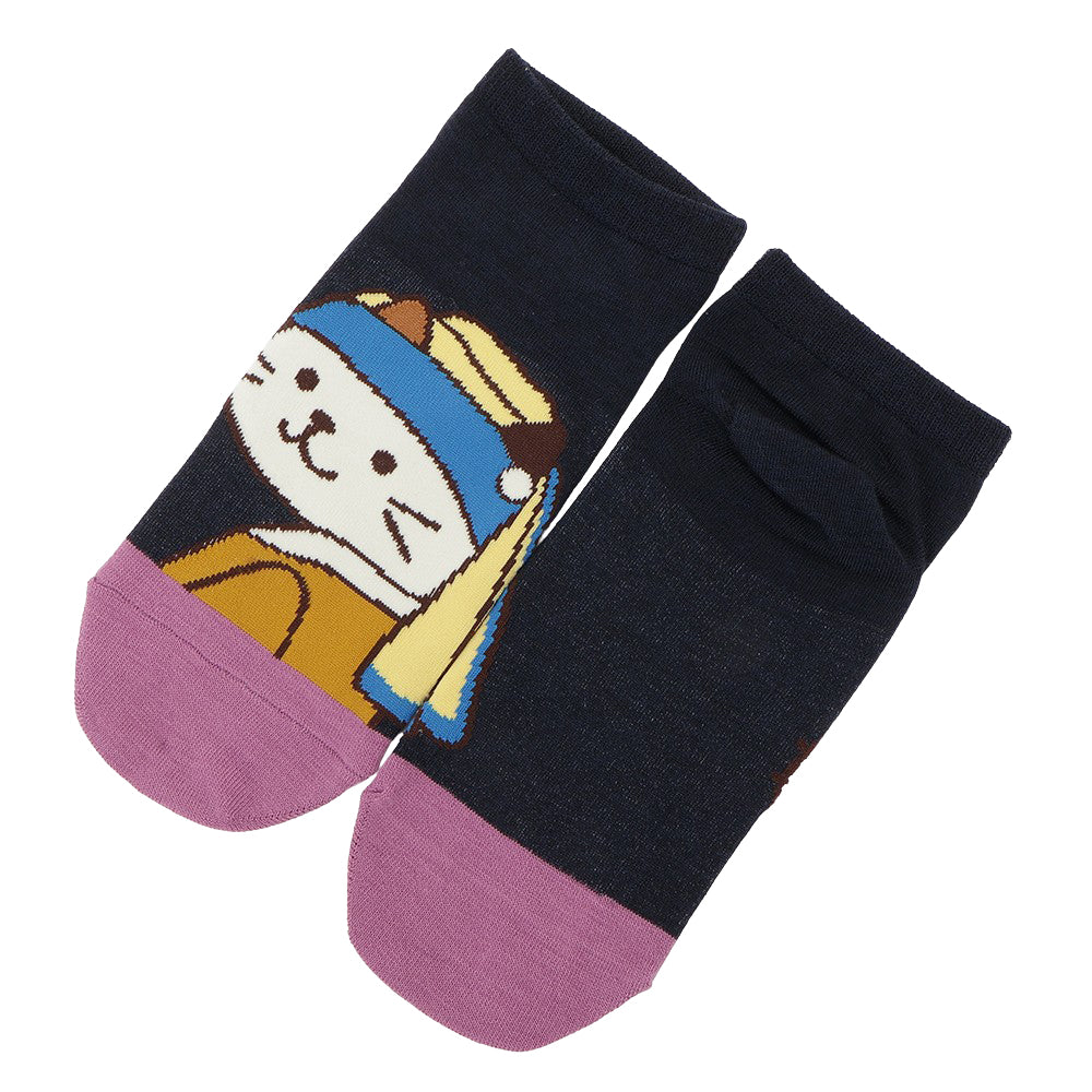 再入荷】 ふくふくにゃんこ 絵画 ソックス – HAPiNS online shop