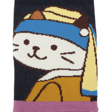  ふくふくにゃんこ 絵画 ソックス
