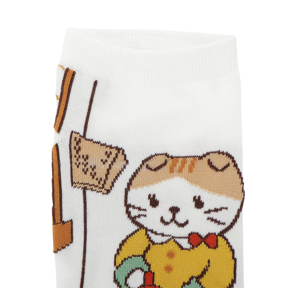 再入荷】 ふくふくにゃんこ 絵画 ソックス – HAPiNS online shop