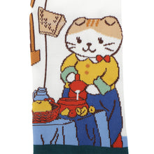  ふくふくにゃんこ 絵画 ソックス
