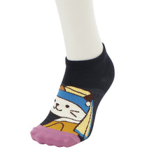  ふくふくにゃんこ 絵画 ソックス
