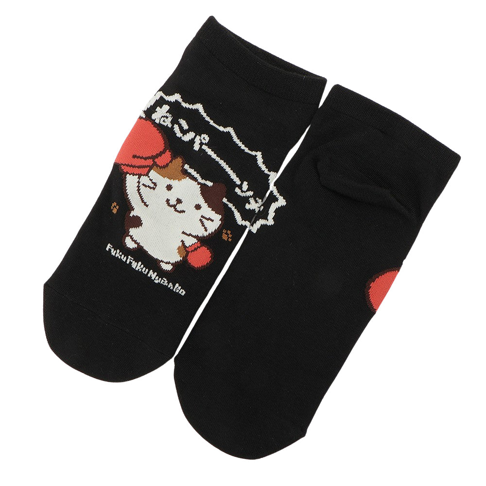 ふくふくにゃんこ バラエティ ショート ソックス – HAPiNS online shop