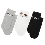 ふくふくにゃんこ ねこみみ ショート ソックス