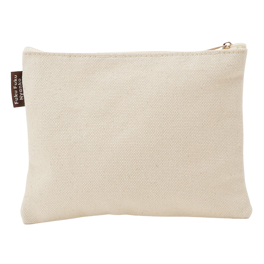フラットポーチ♡わんこ＆にゃんこ ふくふくにゃんこ フェイスフラットポーチ – HAPiNS online shop