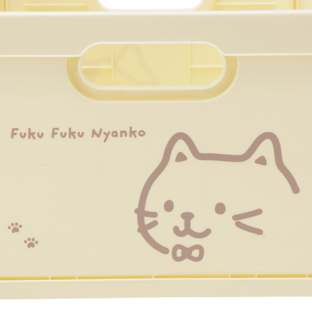 ふくふくにゃんこ フェイス折りたためるプラコンテナMサイズ – HAPiNS