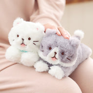 ふくふくにゃんこ ごろにゃんぬいぐるみ（ハッチ・しろたまちゃん）