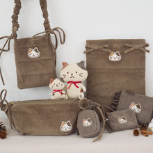  ふくふくにゃんこ コーデュロイパソコンケース
