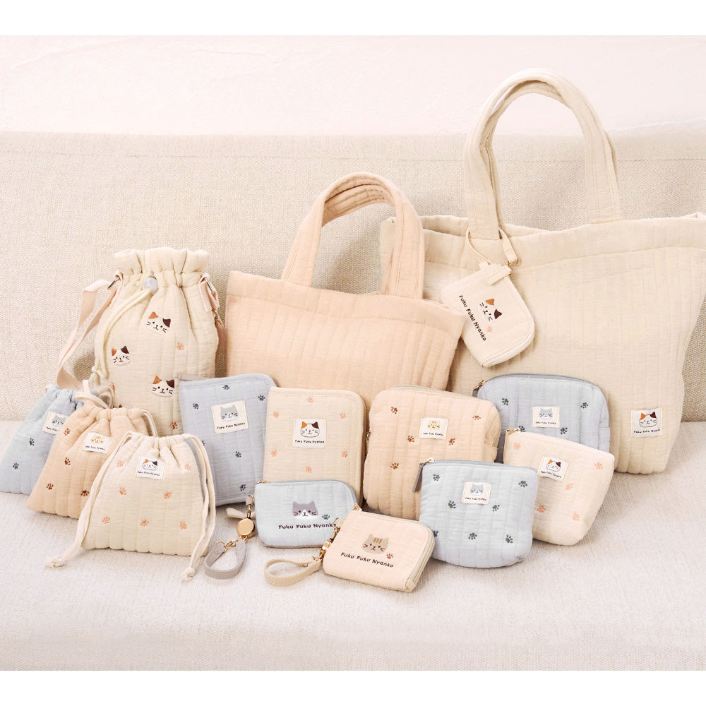 ふくふくにゃんこ コットン多機能マルチポーチ – HAPiNS online shop