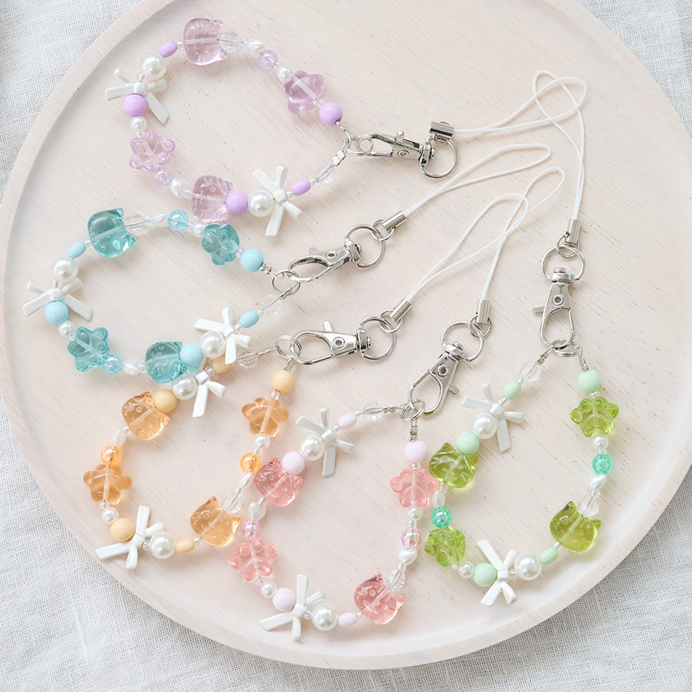 ふくふくにゃんこ ビーズアクセサリー【ガチャガチャ販売