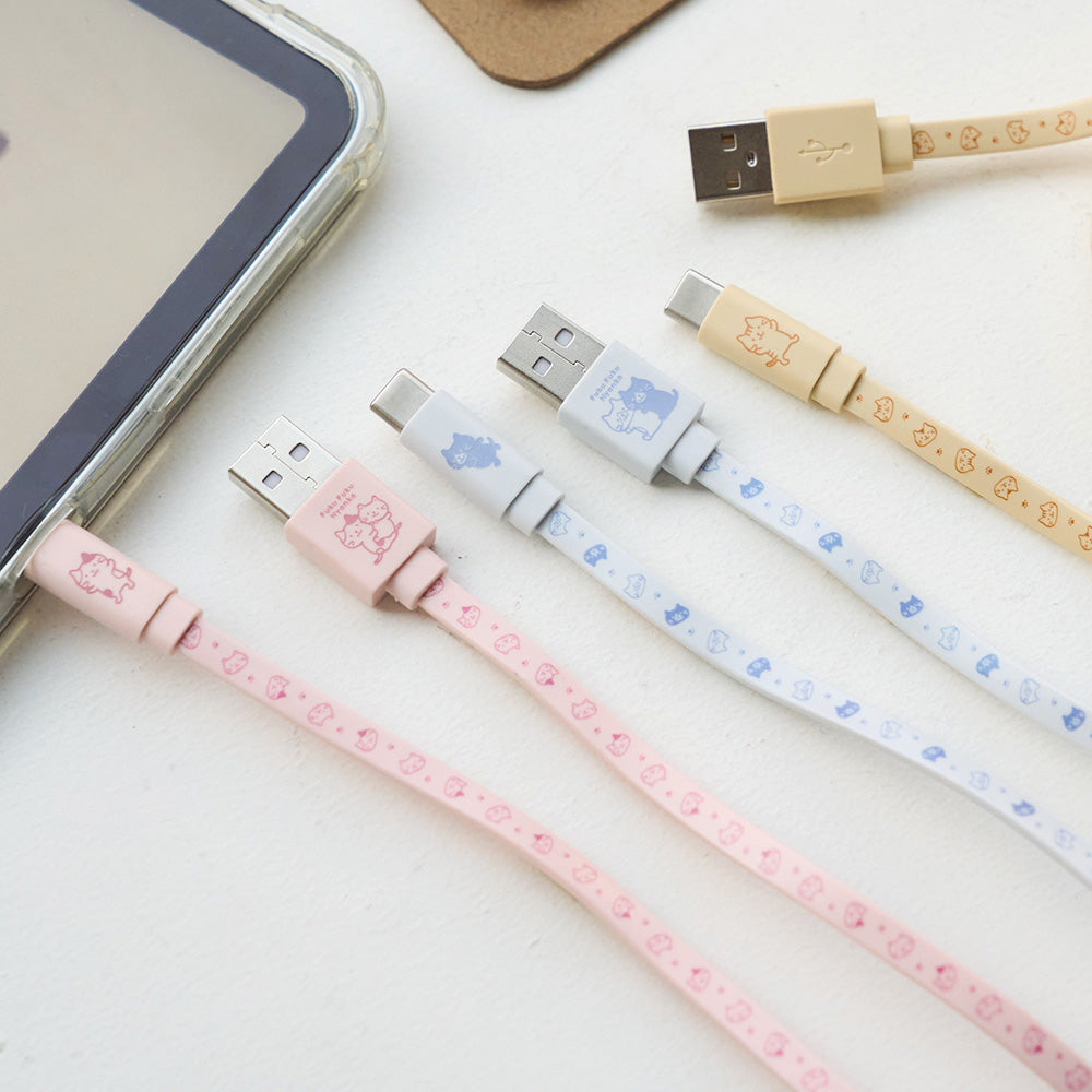 ふくふくにゃんこ マルチ充電ケーブル ハッチ｜Yahoo!フリマ（旧