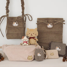  ふくふくにゃんこ コーデュロイパソコンケース
