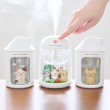  ふくふくにゃんこ パーソナル加湿器（ガーデン型）
