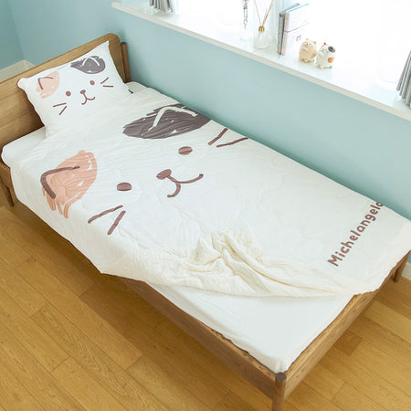 ふくふくにゃんこ くしゅくしゅひんやりケット