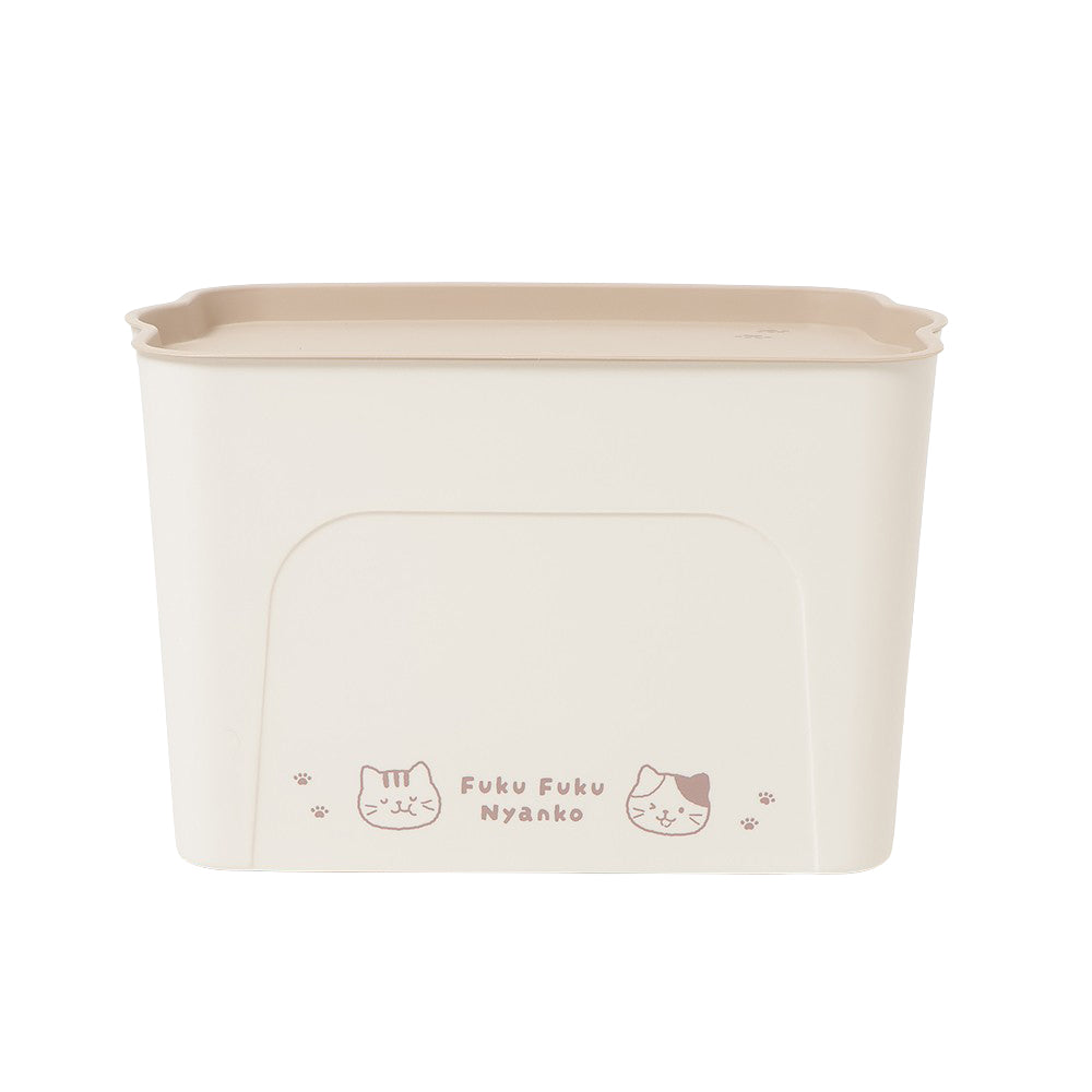ふくふくにゃんこ コロコロフェイスPP収納ケース【Lサイズ】 – HAPiNS