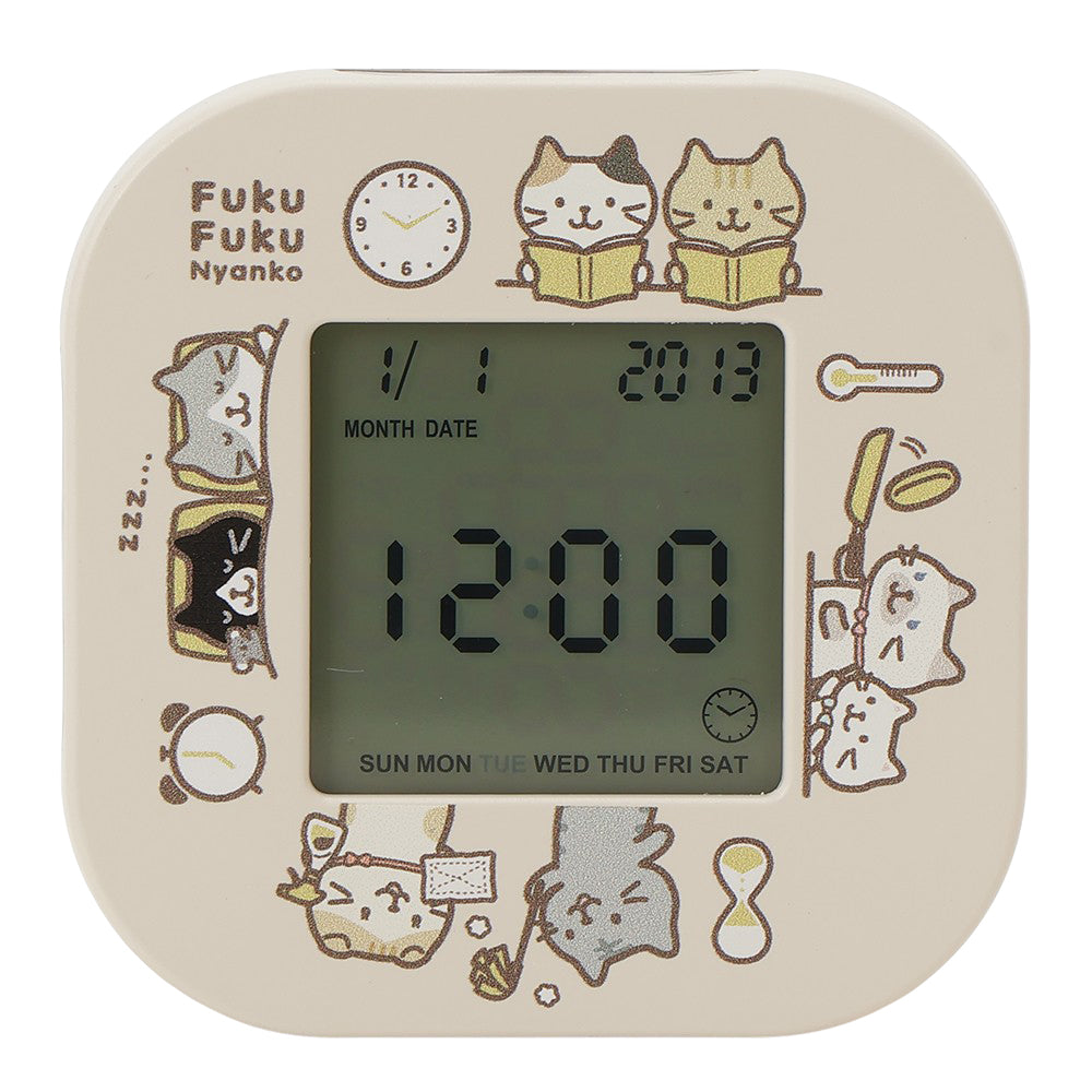 ふくふくにゃんこ デジタル回転クロック ver.② – HAPiNS online shop