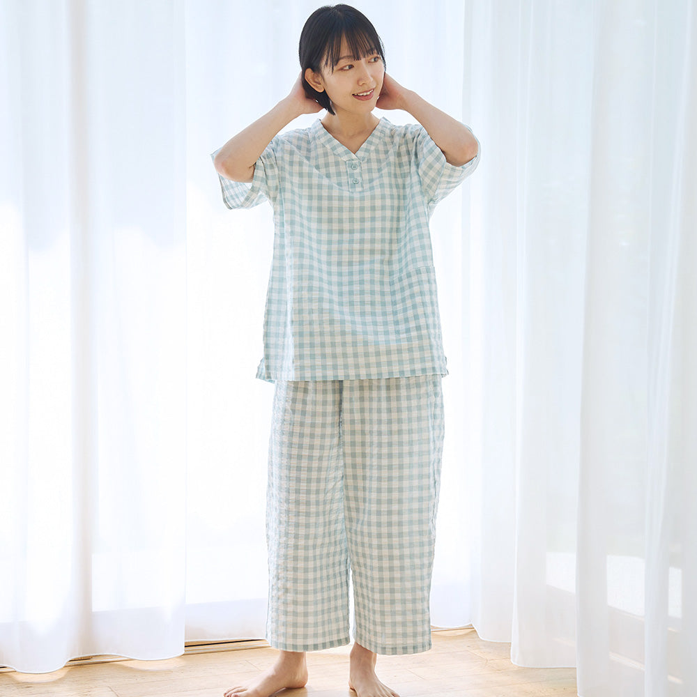 サッカーチェック半袖パジャマ – HAPiNS online shop