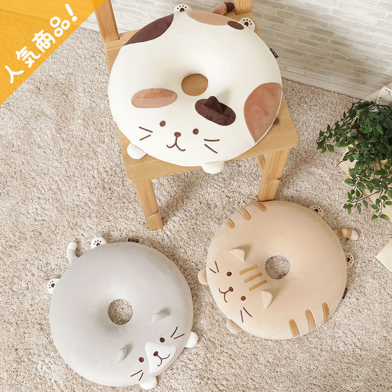 ふくふくにゃんこ もっちり円座クッション– HAPiNS online shop