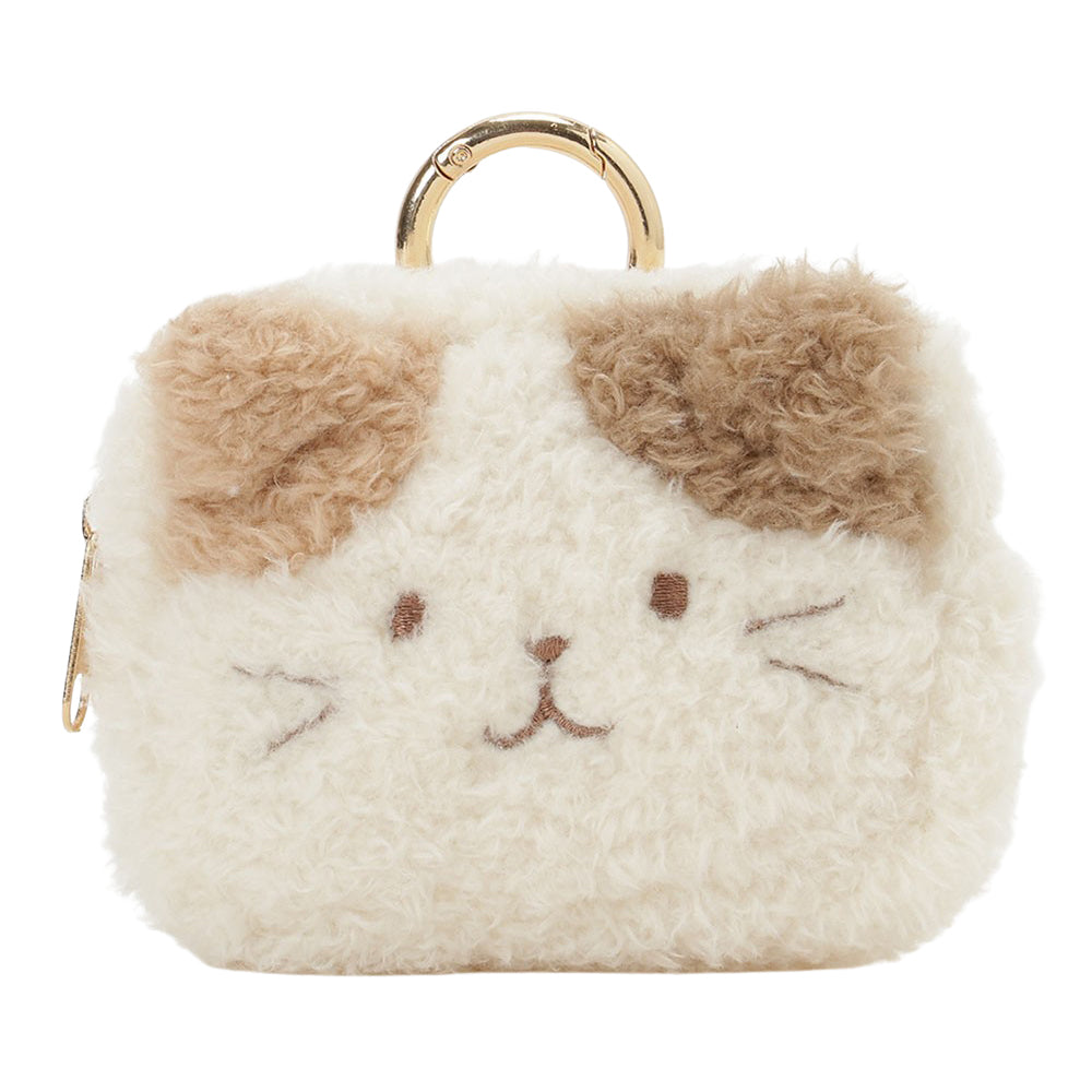 ふくふくにゃんこ ぽわぽわカラビナ付きマルチポーチ – HAPiNS