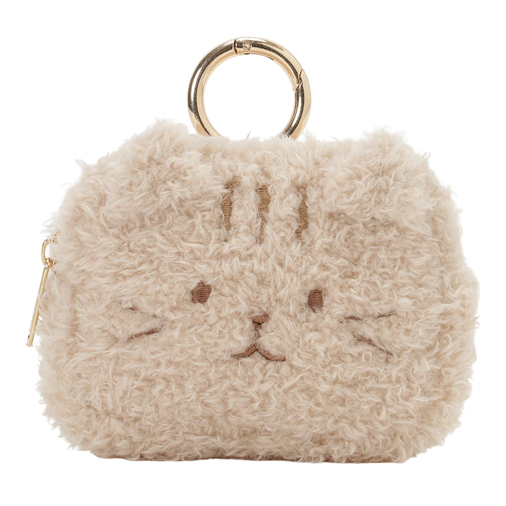 ふくふくにゃんこ ぽわぽわカラビナ付きマルチポーチ