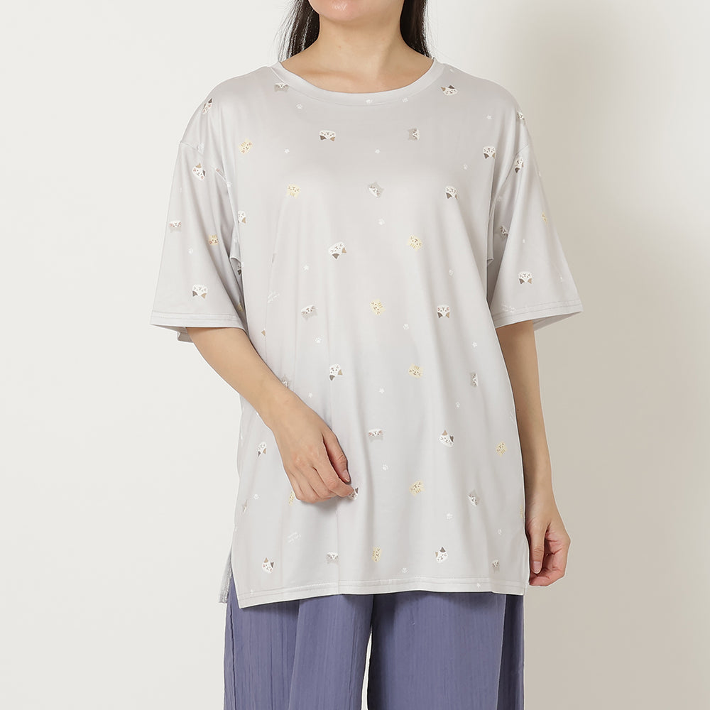 ふくふくにゃんこ やわらか 涼感 Tシャツ – HAPiNS online shop