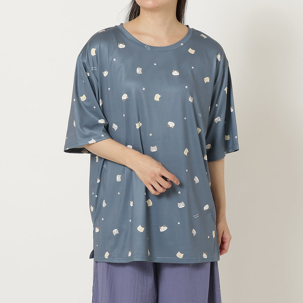 ふくふくにゃんこ  やわらか涼感Ｔシャツ