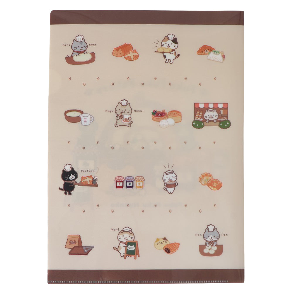 ふくふくなにゃんこ　クリアファイル　パスケース ふくふくなにゃんこ クリアファイル パスケース