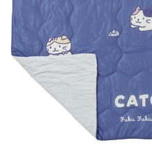  ふくふくにゃんこ 接触冷感CATCHくしゅくしゅお昼寝ケット
