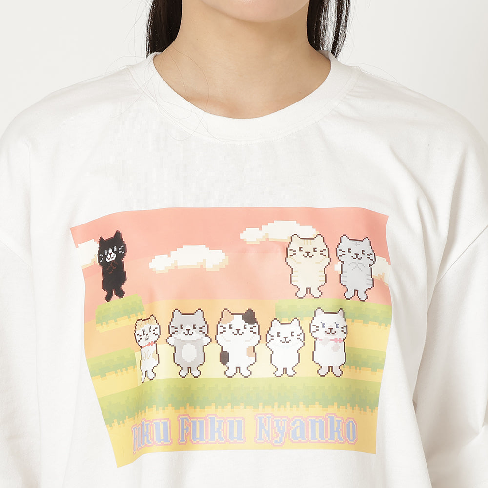 ふくふくにゃんこ RPG風ドット Tシャツ【WEB限定】 – HAPiNS online shop