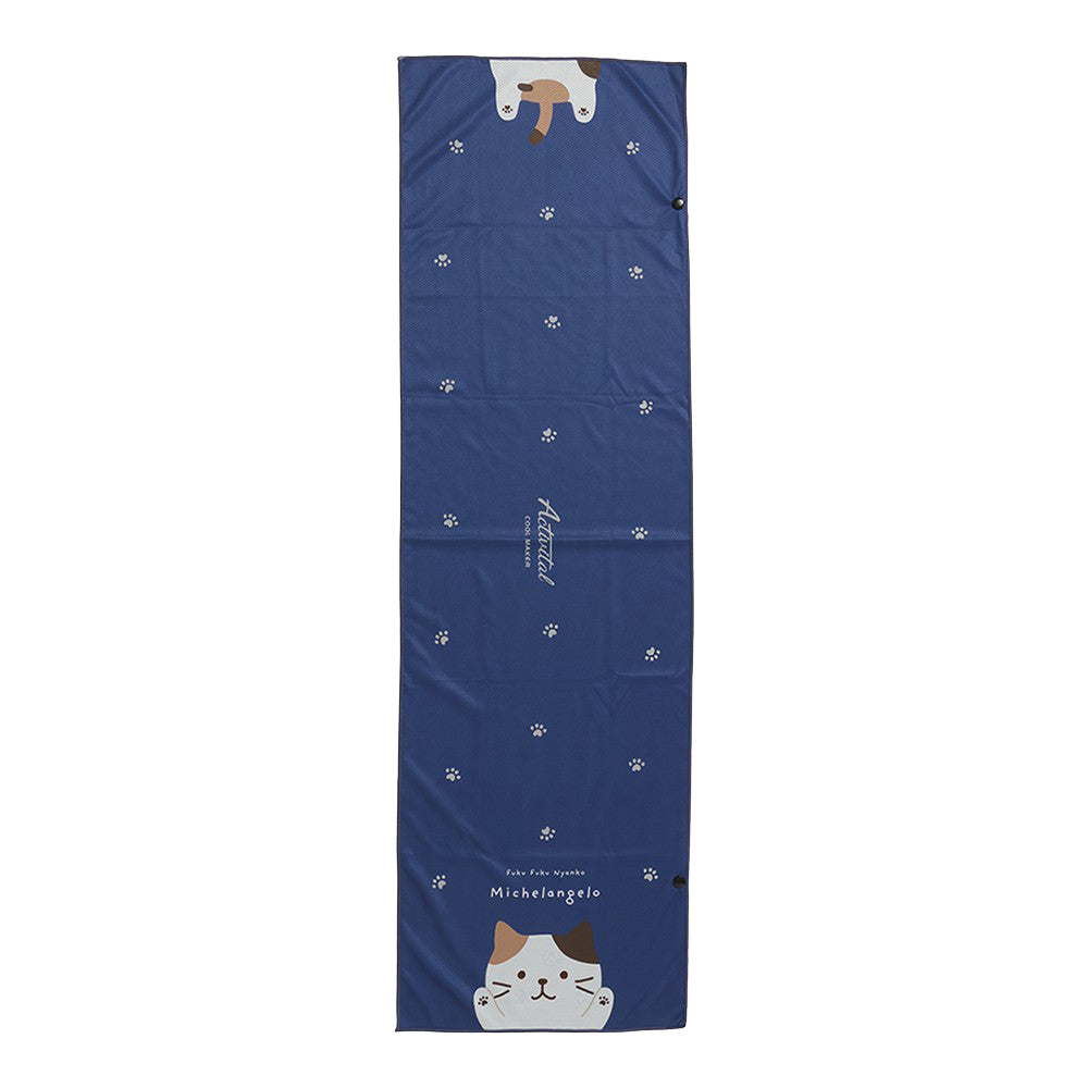 ふくふくにゃんこ クールメーカー冷却 ロングタオル – HAPiNS online shop