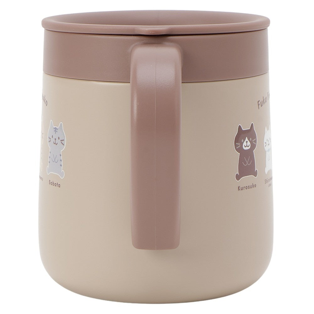 ふくふくにゃんこ ちょこんとふた付きステンレスマグ – HAPiNS online shop