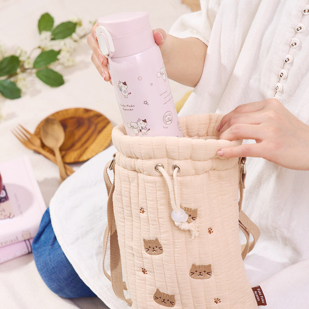 ふくふくにゃんこ コットンボトルショルダー – HAPiNS online shop