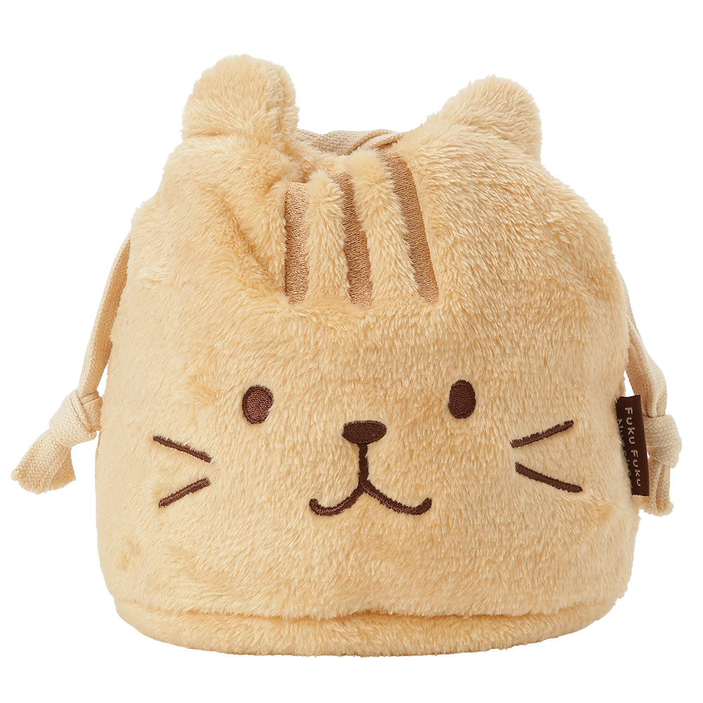 ポーチ＆巾着♡にゃんこ San-X サンエックス ぬいぐるみフェイス巾着 ポーチ
