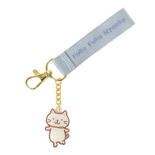  ふくふくにゃんこ　シャーシャバースデー刺繡タグキーホルダー
