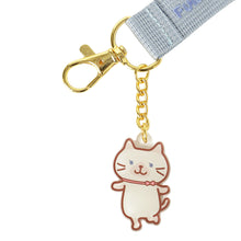  ふくふくにゃんこ　シャーシャバースデー刺繡タグキーホルダー
