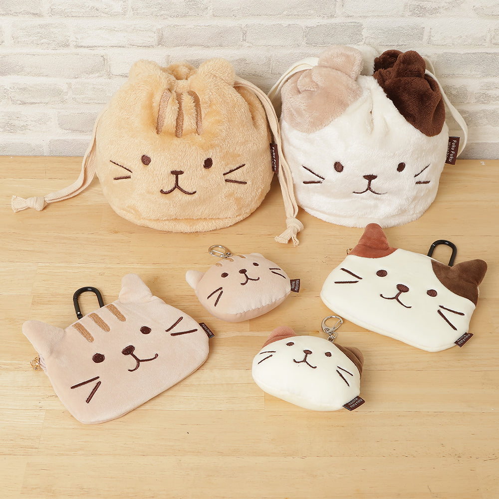 巾着＆ポーチ♡にゃんこ BANDAI（バンダイ） 送料無料 にゃんこ大戦争 巾着 3枚組 Sサイズ 約18