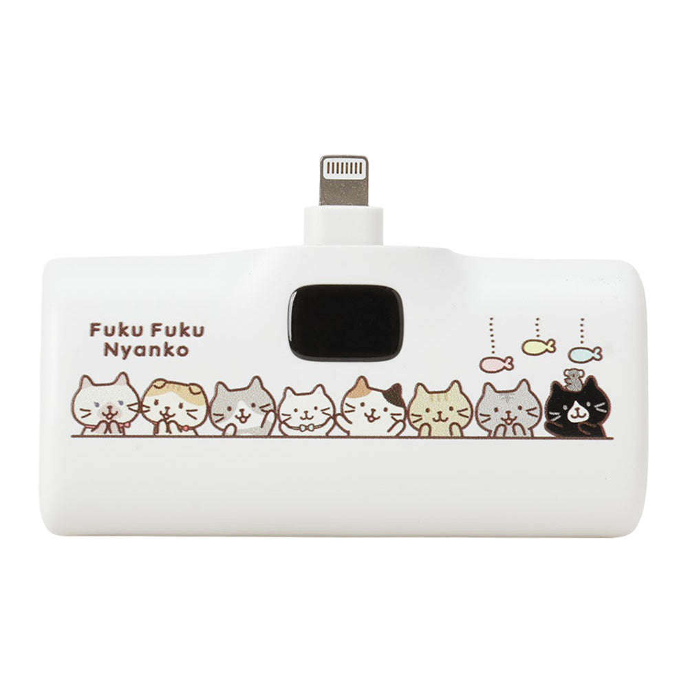 ふくふくにゃんこ ライトニングモバイルバッテリー②