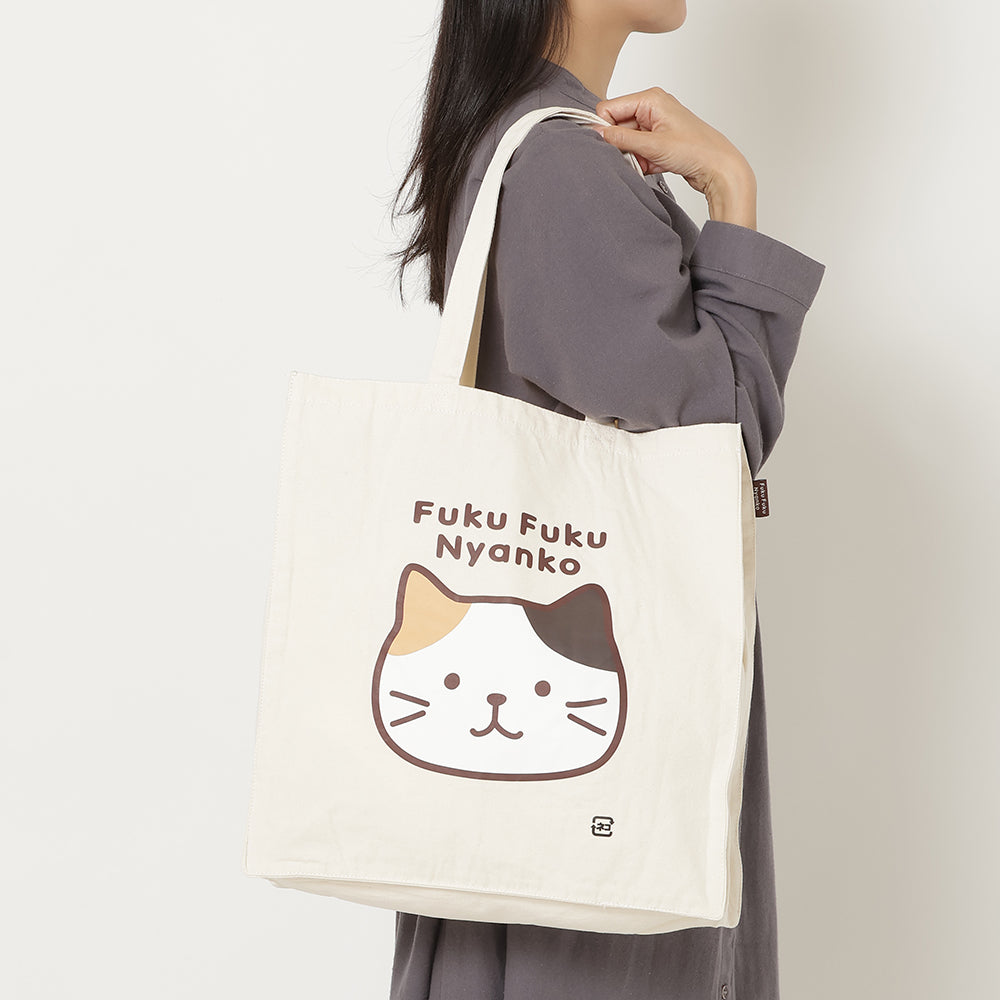 パネルトートバッグ＆ポーチ♡にゃんこ ふくふくにゃんこ / バッグ・ポーチ｜Fuku Fuku Nyanko – HAPiNS