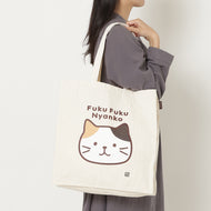 ふくふくにゃんこ ミケフェイス トートバッグ 【WEB限定】