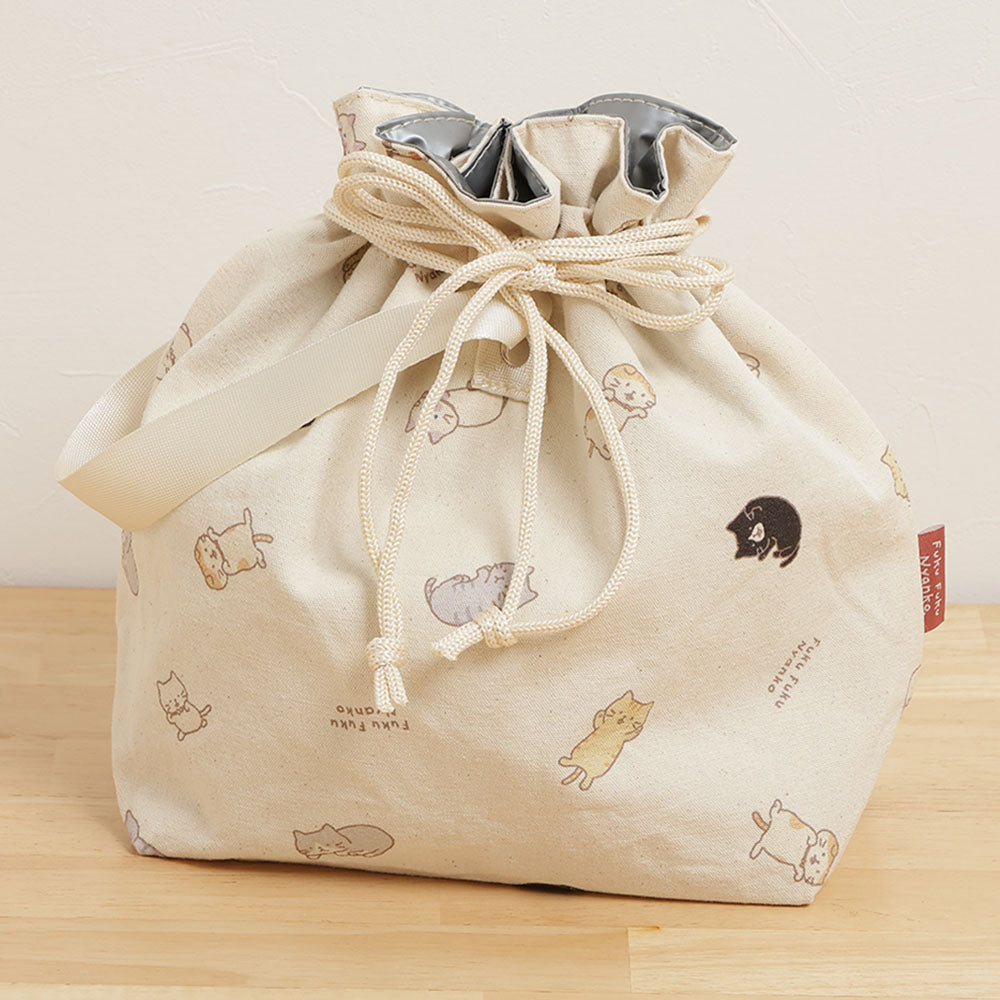 ふくふくにゃんこ ごろにゃん 保冷 保温 ランチ 巾着 – HAPiNS online shop