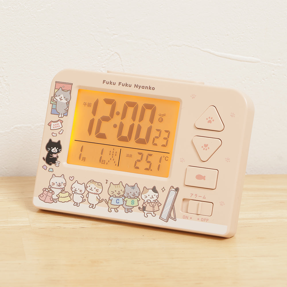 ふくふくにゃんこ 電波クロック – HAPiNS online shop
