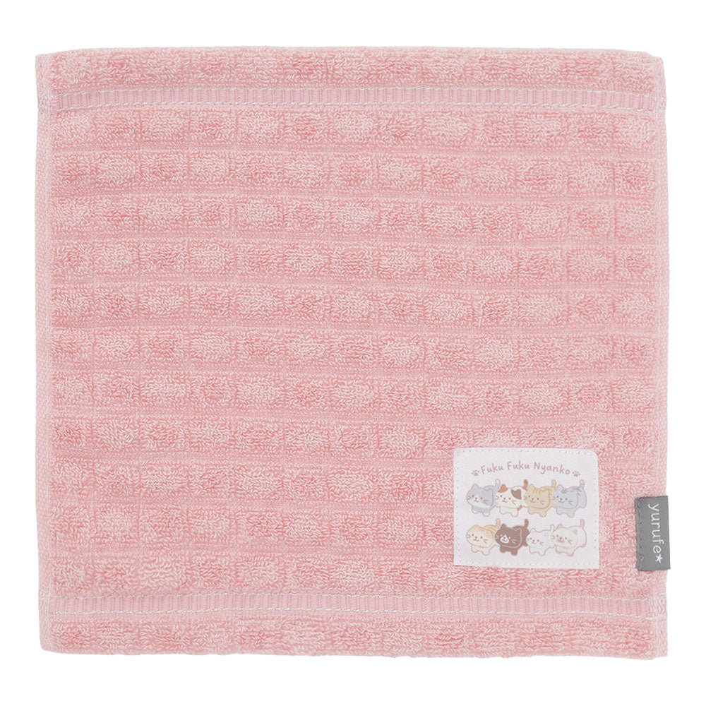 ふくふくにゃんこ みつめてタオルチーフ