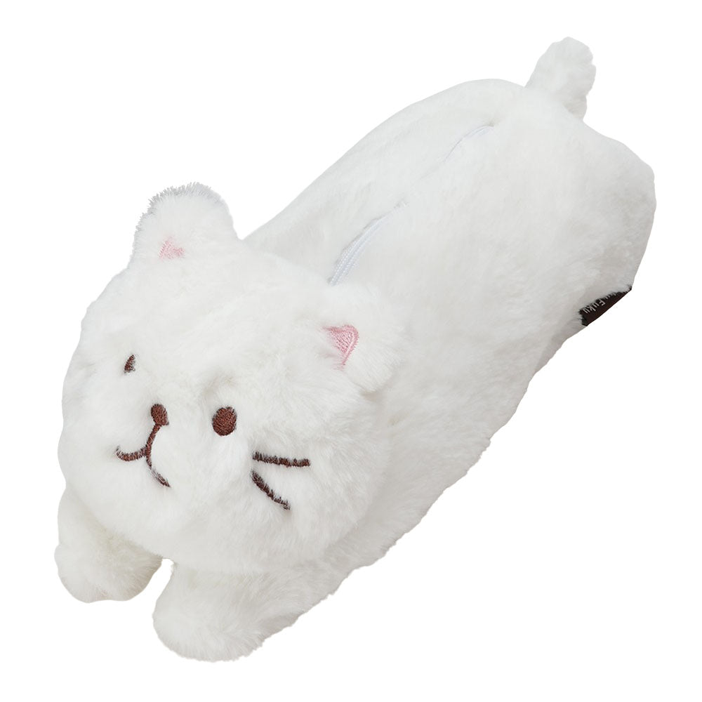 ふくふくにゃんこ ぬいぐるみペンポーチ（ハッチ・しろたまちゃん）